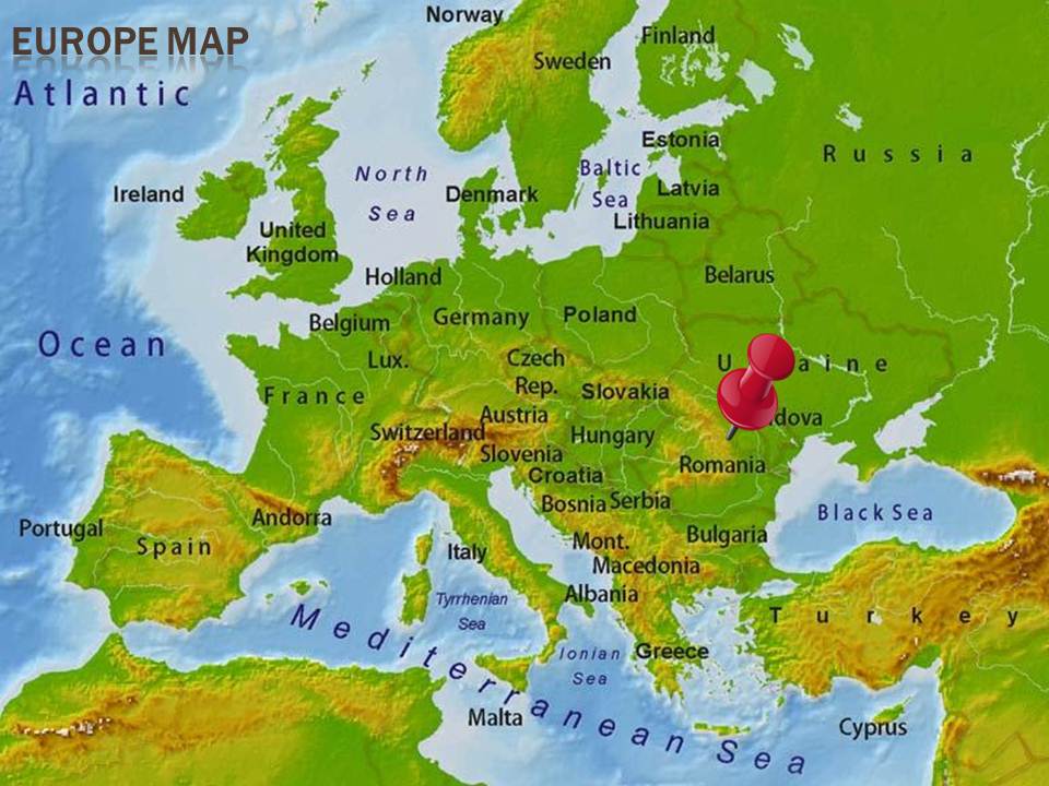 map romania in europe 5